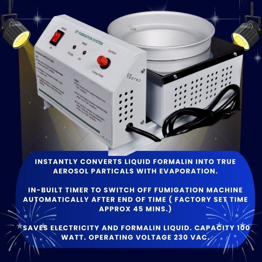 Generic Fumigation Machine with Timer for Hospitals, ICU, OT, Dentist, Homes, Offices and Microbiology Labs - Image 3