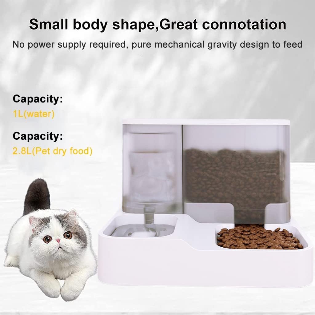 2 in 1 Automatic Food Feeder and Water Dispenser Gravity Design Auto Feeding 3L | Cat Auto Dog Water Dispenser 1 L for Small Medium Big Dog Pets Puppy Kittens - Image 6
