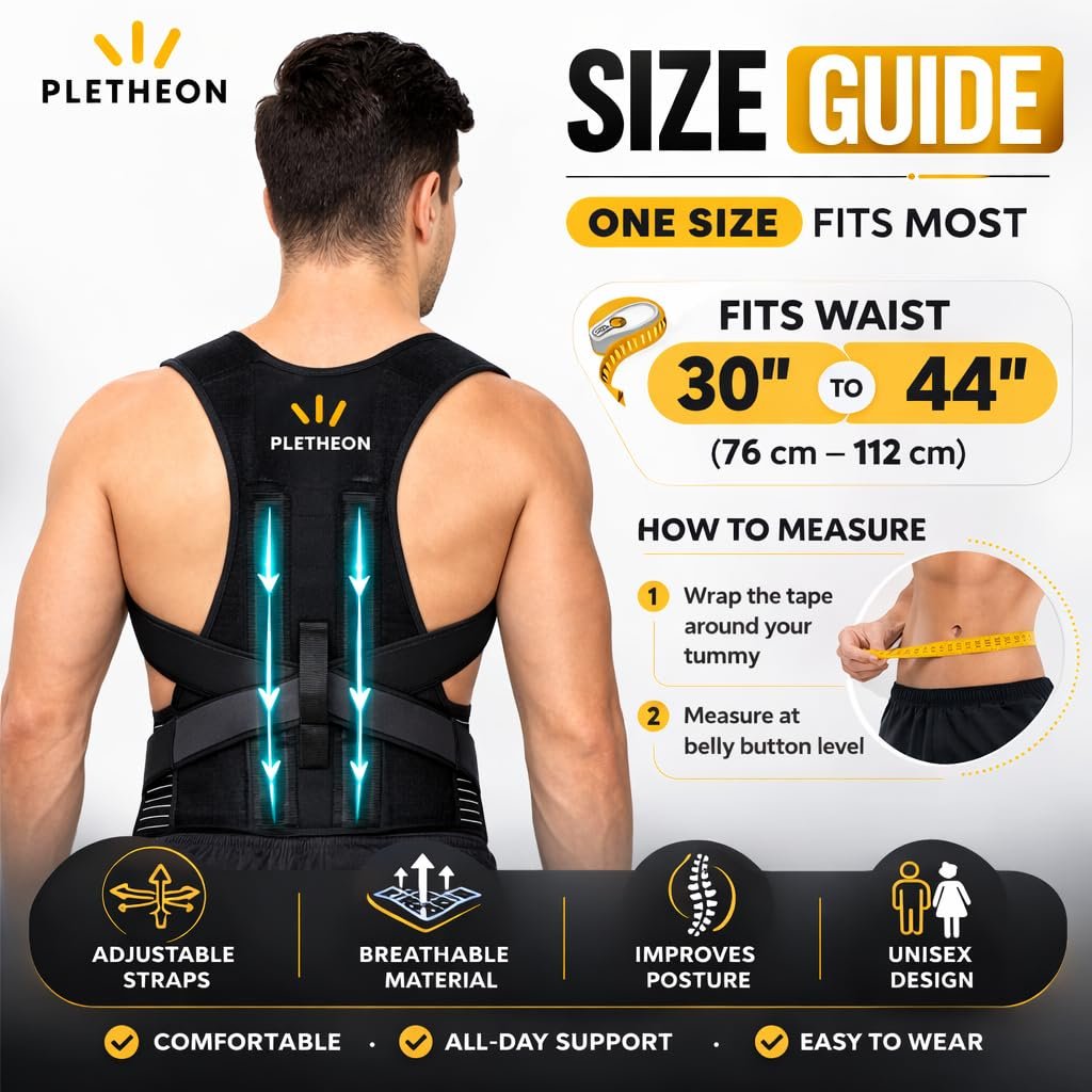 Posture Corrector Belt for Men & Women Back Support 30-44 - Image 5
