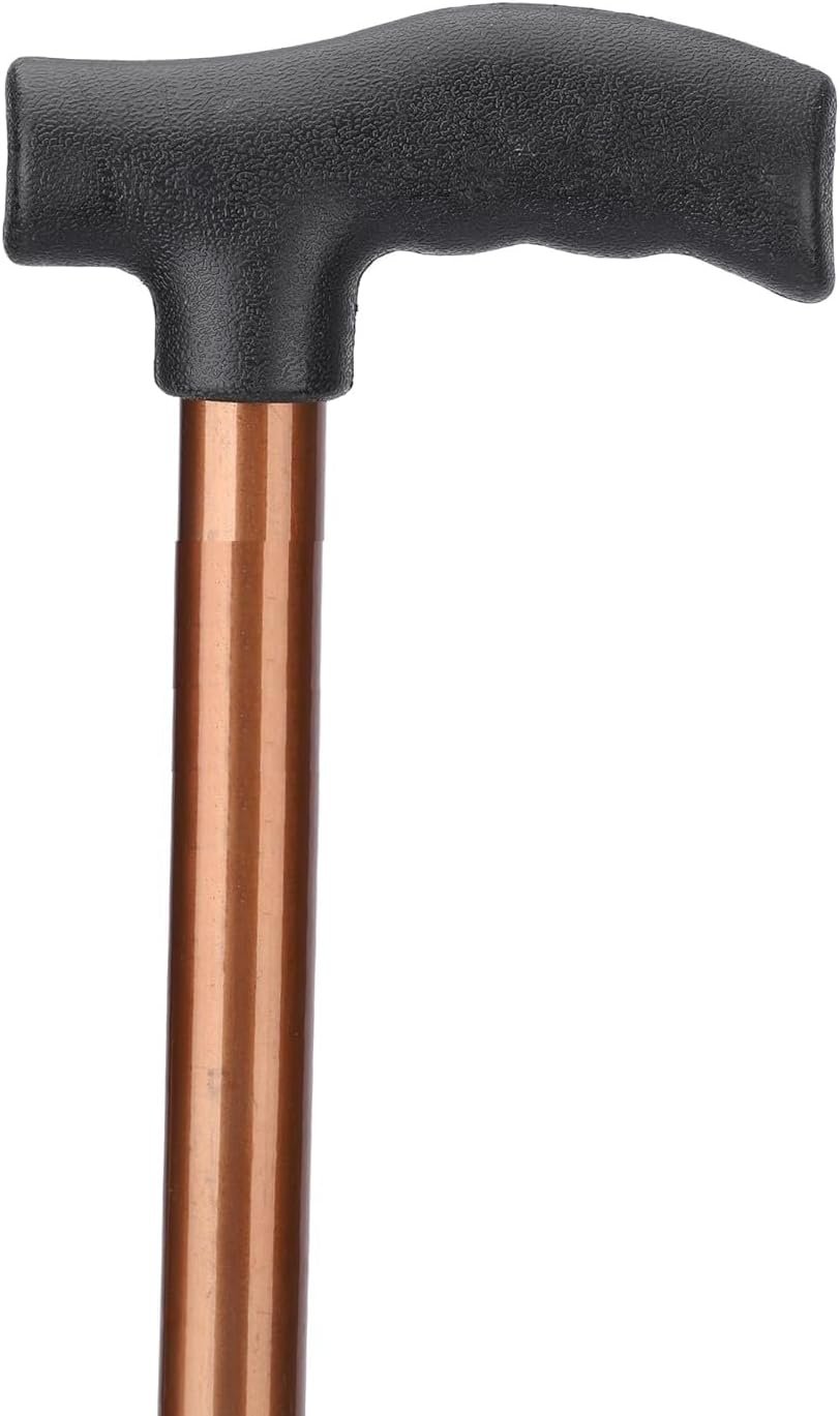 Strong Walking Stick with Anti-Slip Base and Adjustible Height, Mild-Steel Body for Men/Women, Patients, Old People - Image 2