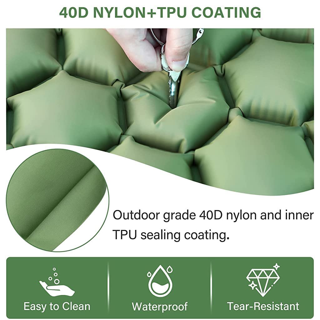 air mattress with built-in foot pump portable camping bed - Image 4