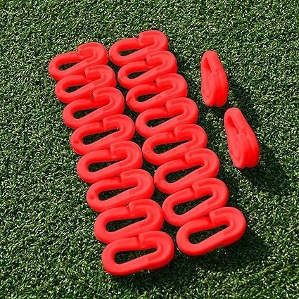 Soccer Goal Net Clips, Pack of 80 Pcs Soccer Goal Accessory (Red) - Image 2