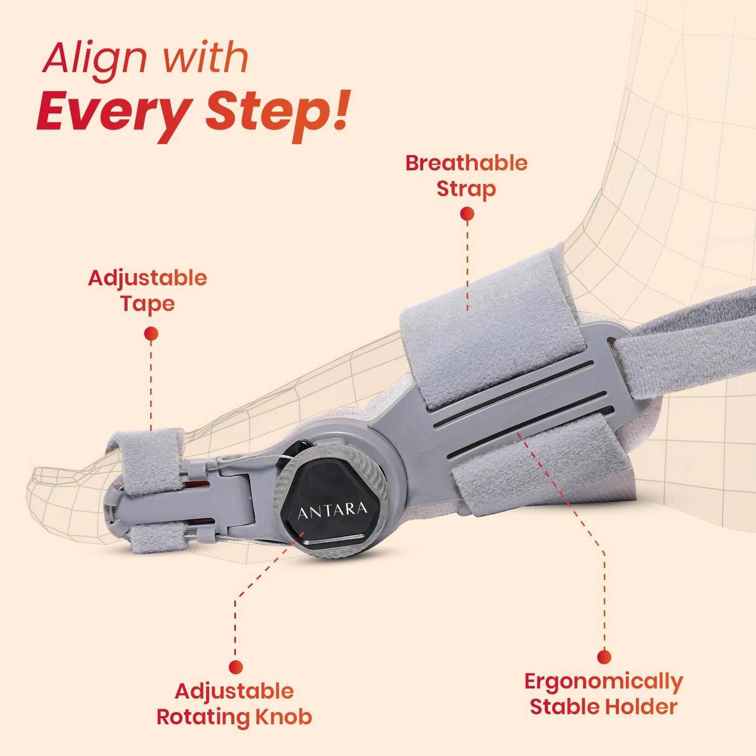 Bunion Corrector with Adjustable Splint & Rotating Knob - Image 6