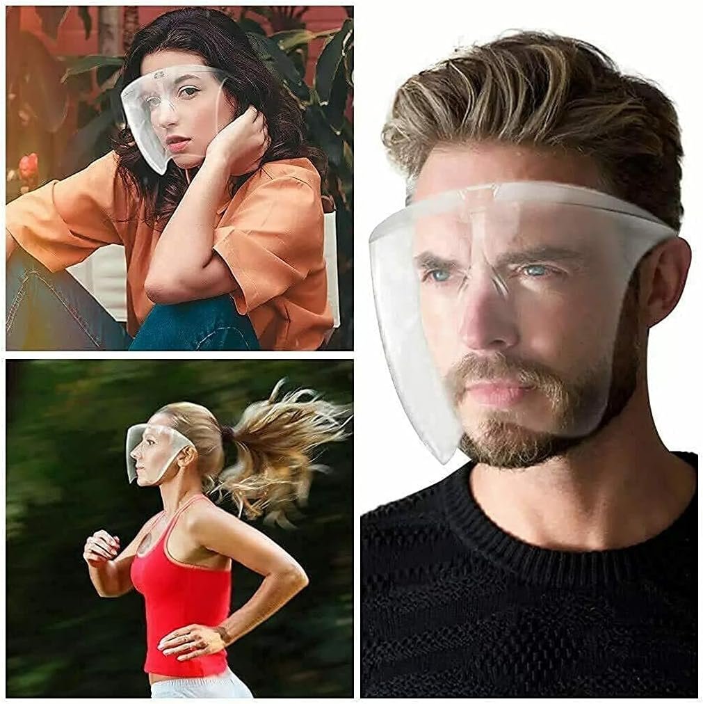 Span Glasses Full Face Covering, Protective Face Shield and Reusable Goggle Shield, - Image 5