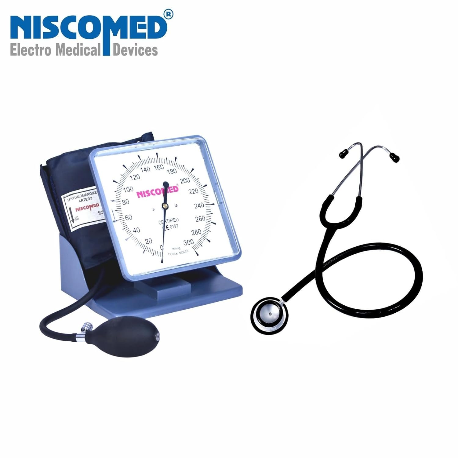 Manual Sphygmomanometer BP Apparatus with Stethoscope Kit - Image 2