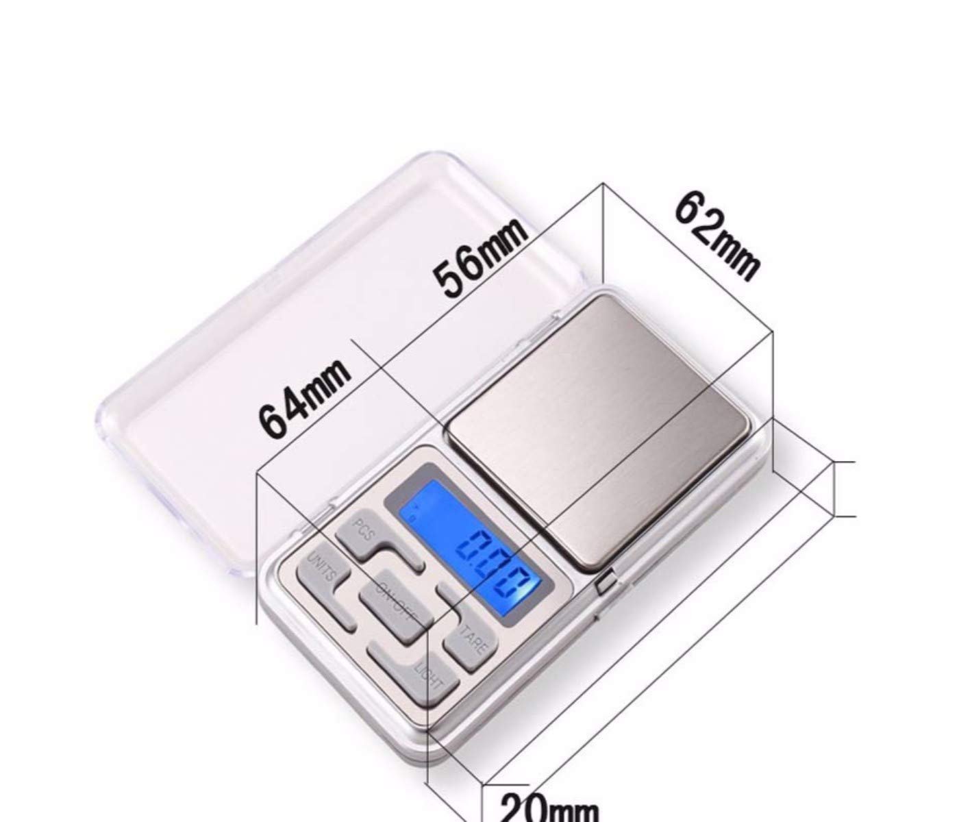 Pharamaceuticals Digital Pocket Weight Scale Jewellery Weighing Chemical Mini Machine with Auto Calibration, Tare Full Capacity, Operational Temp 10-30 Degree (200/0.01 G, Silver)-6 - Image 9