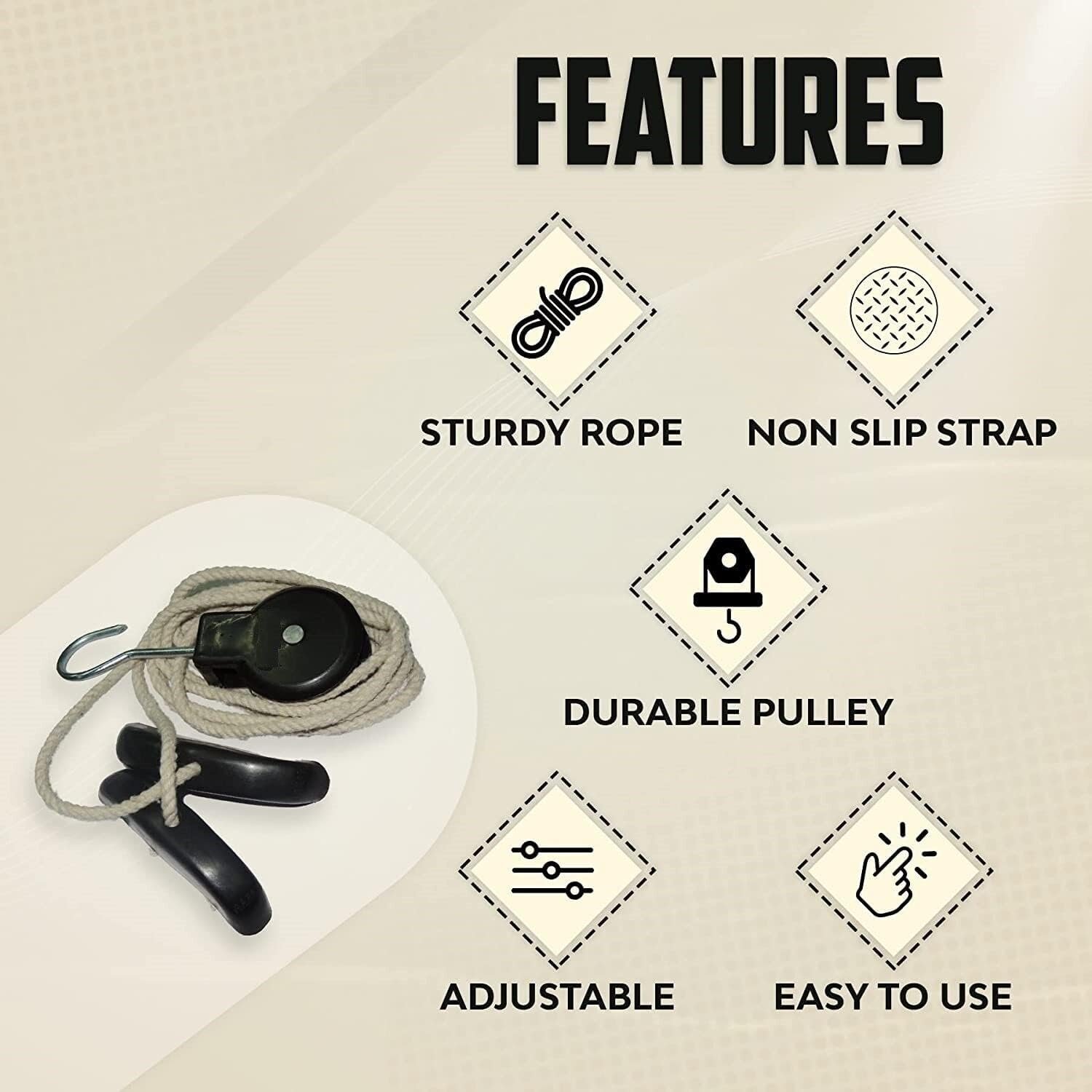 Pulley Shoulder Exercise, Over Door Exercise Equipment - Image 2