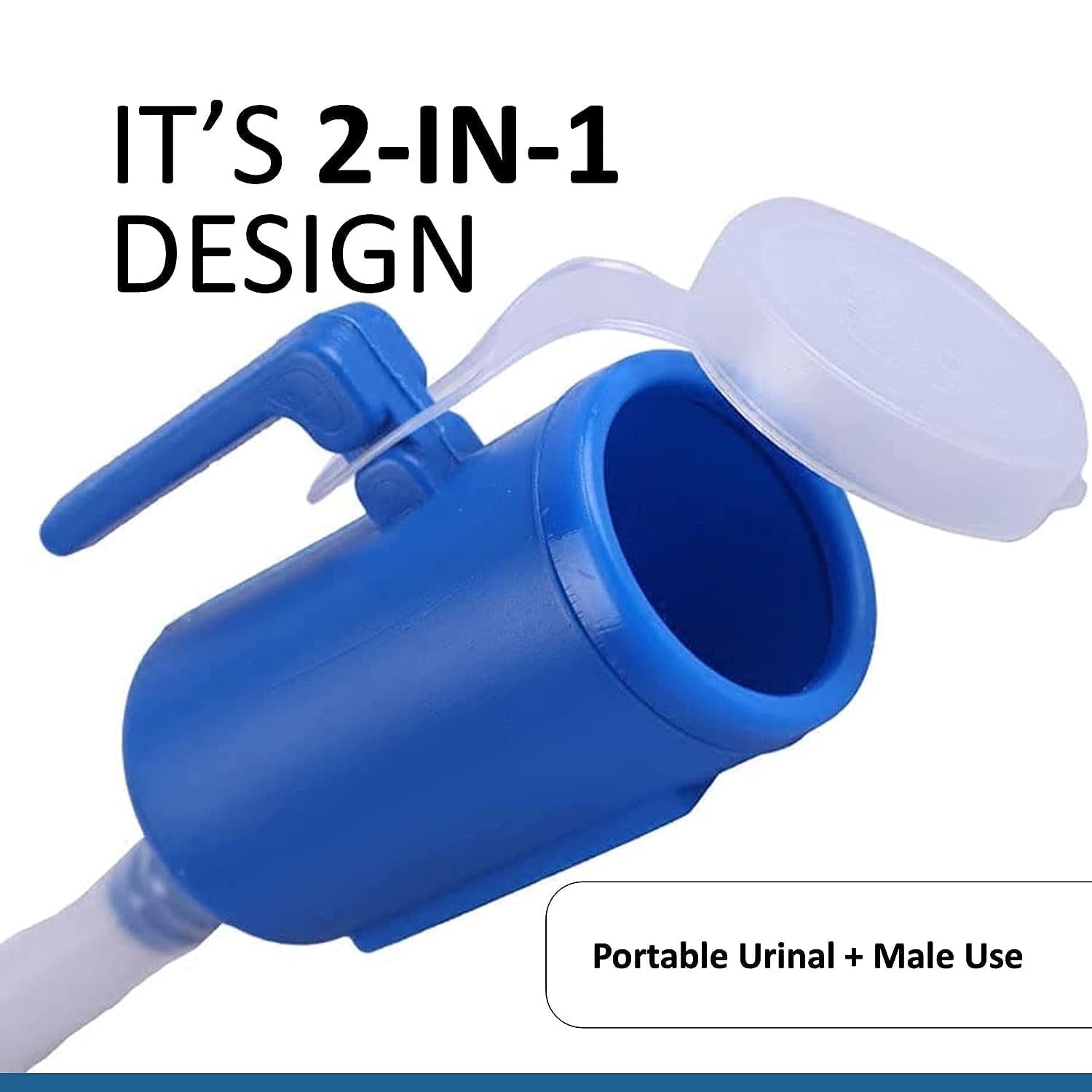 Portable Urinal Kit for Men, Urine Collector with 65†Long Hosepipe, Designed for Bed Ridden Patients & Outdoor - Image 2