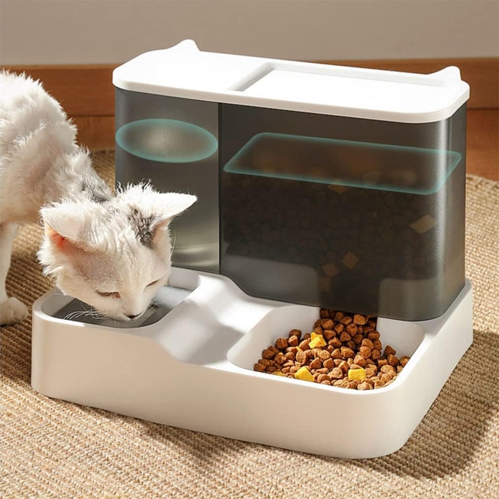 2 in 1 Automatic Food Feeder and Water Dispenser Gravity Design Auto Feeding 3L | Cat Auto Dog Water Dispenser 1 L for Small Medium Big Dog Pets Puppy Kittens - Image 3