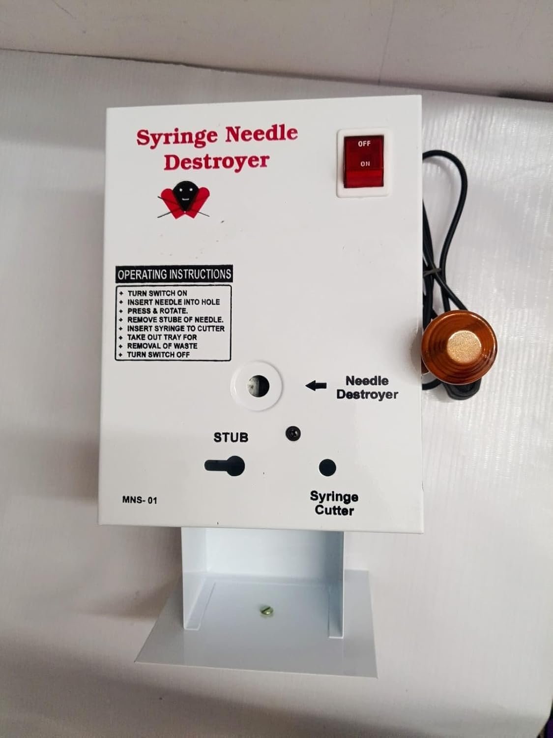 Metal Electrical Needle Destroyer, for Clinics,Labs and Hospitals - Image 6