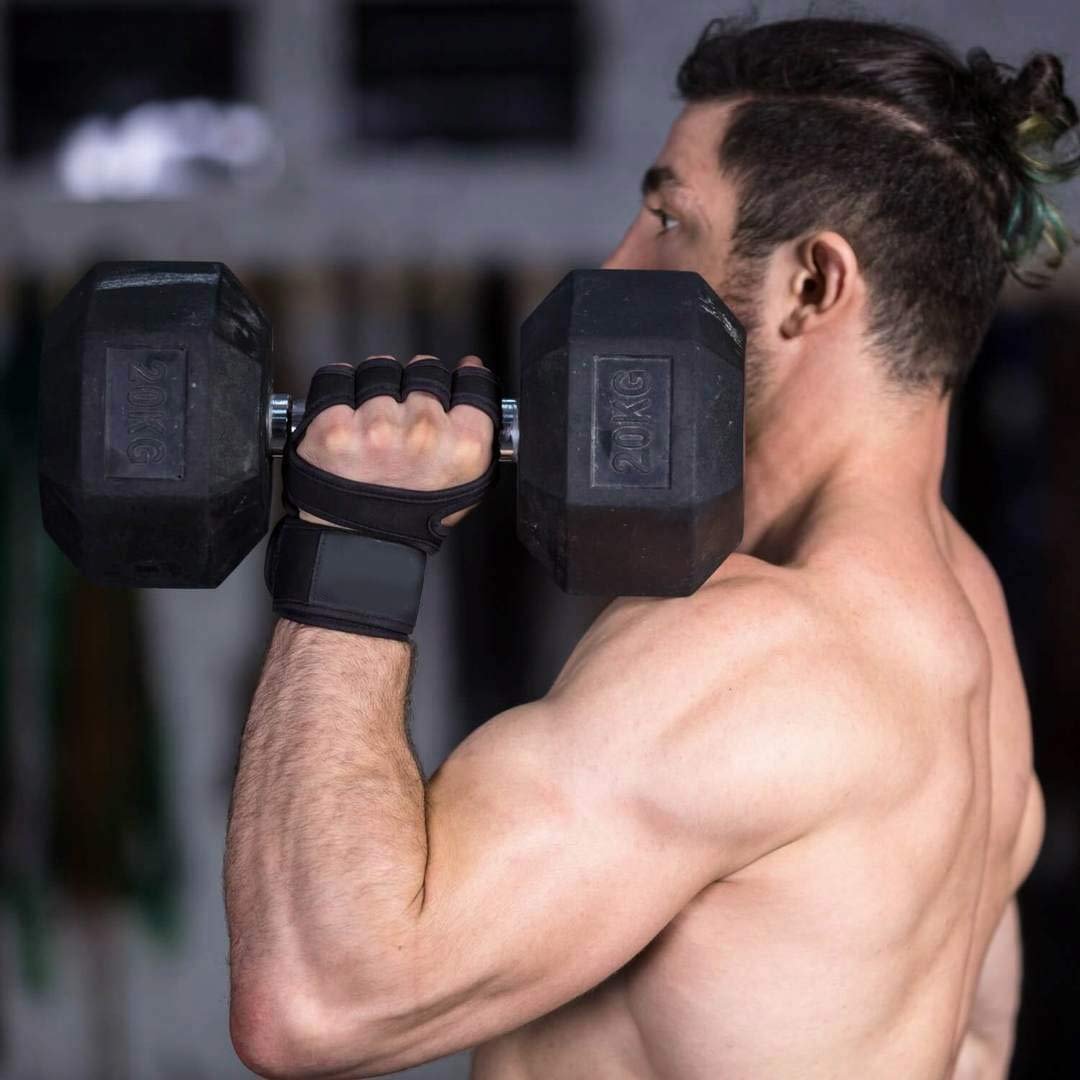Workout Gloves with Wrist Support Gym Grip Anti Slip - Image 12