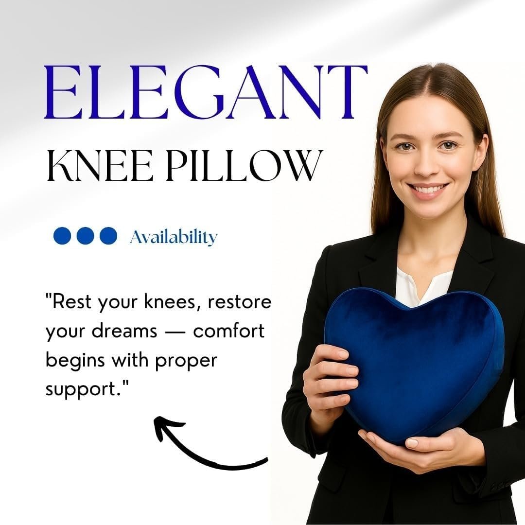 Memory Foam Knee Pillow for Sleeping – Orthopedic Side Pillow for Sleeping, Knock Knee Corrector(RENDOM Colour) - Image 3