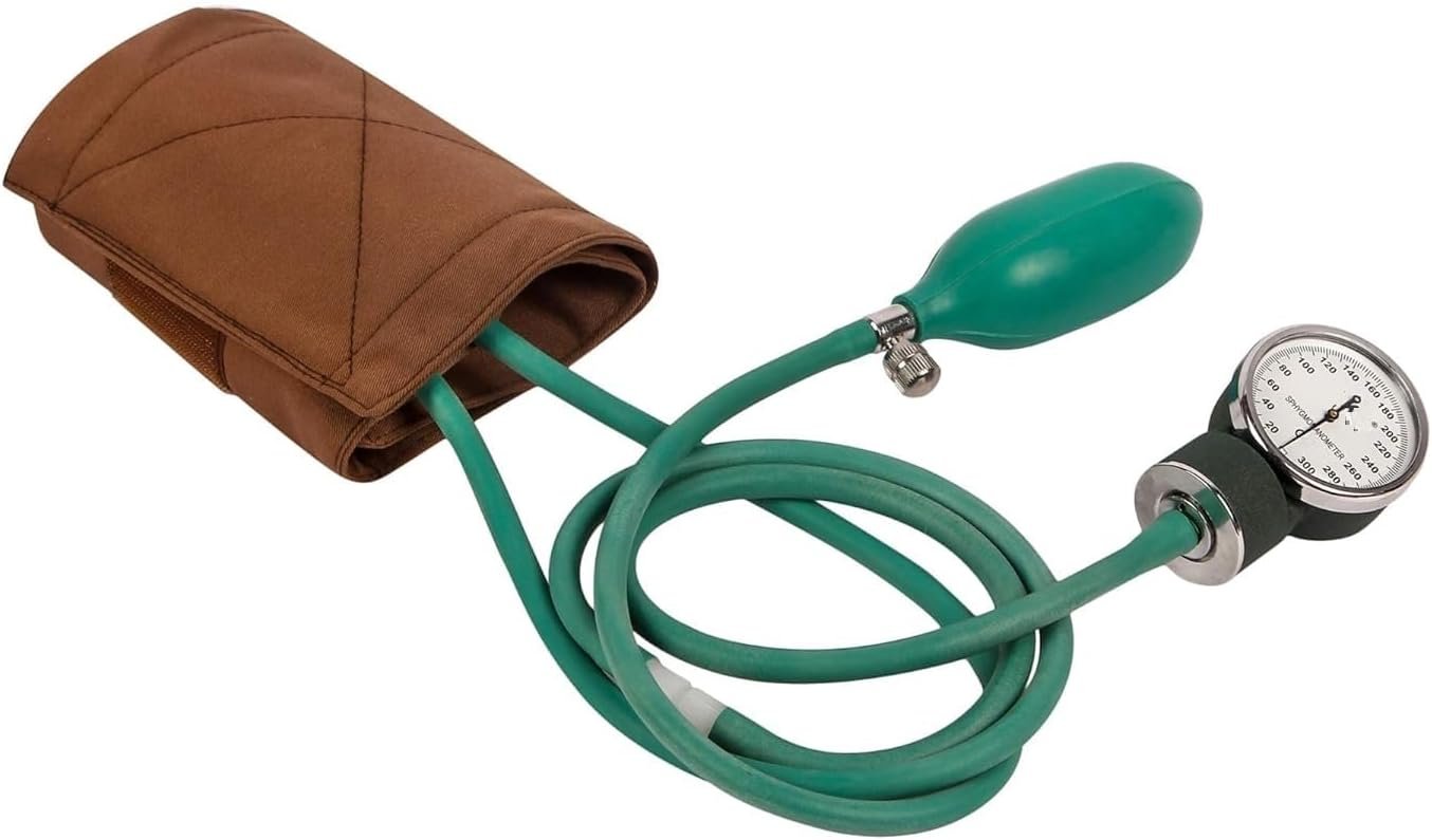 Dial Type Aneroid Sphygmomanometer Blood Pressure Monitor with Carry Case (Green) - Image 3