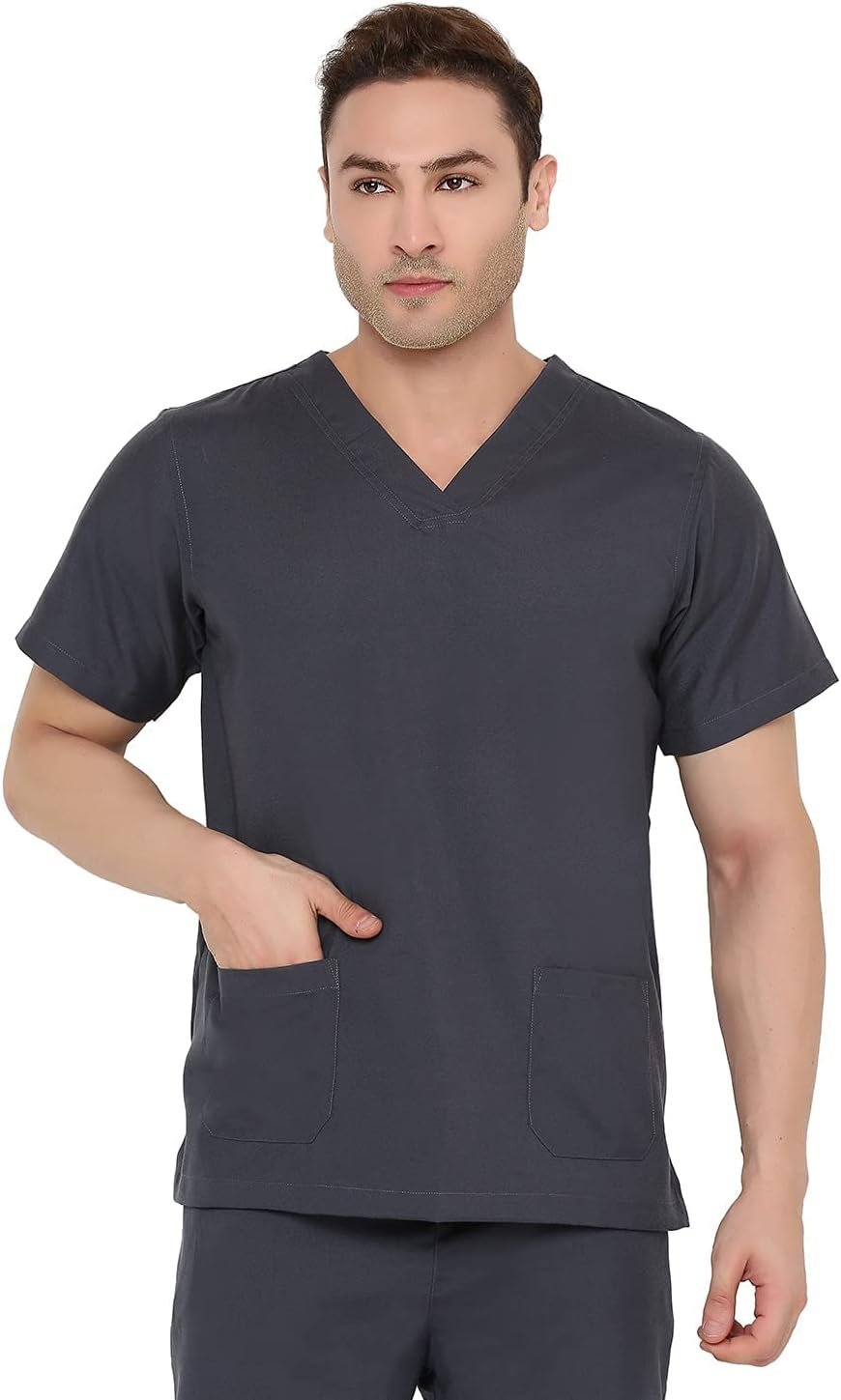Mens Scrub Suit - Ideal for Doctors, Dentists and Healthcare Professionals.(Classic) Pyjamas Included (S) - Image 3