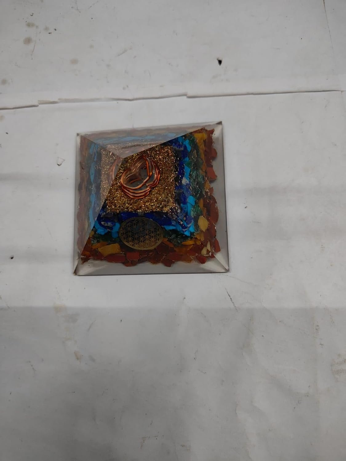 7 Chakra Crystal Pyramid for Vastu, Wealth & Home Decor - Image 8