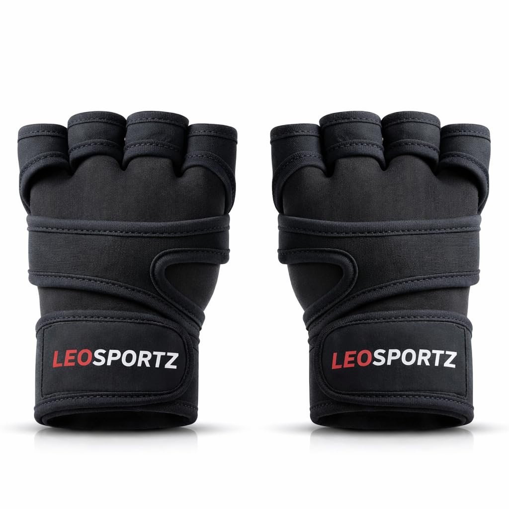 Workout Gloves with Wrist Support Gym Grip Anti Slip - Image 14