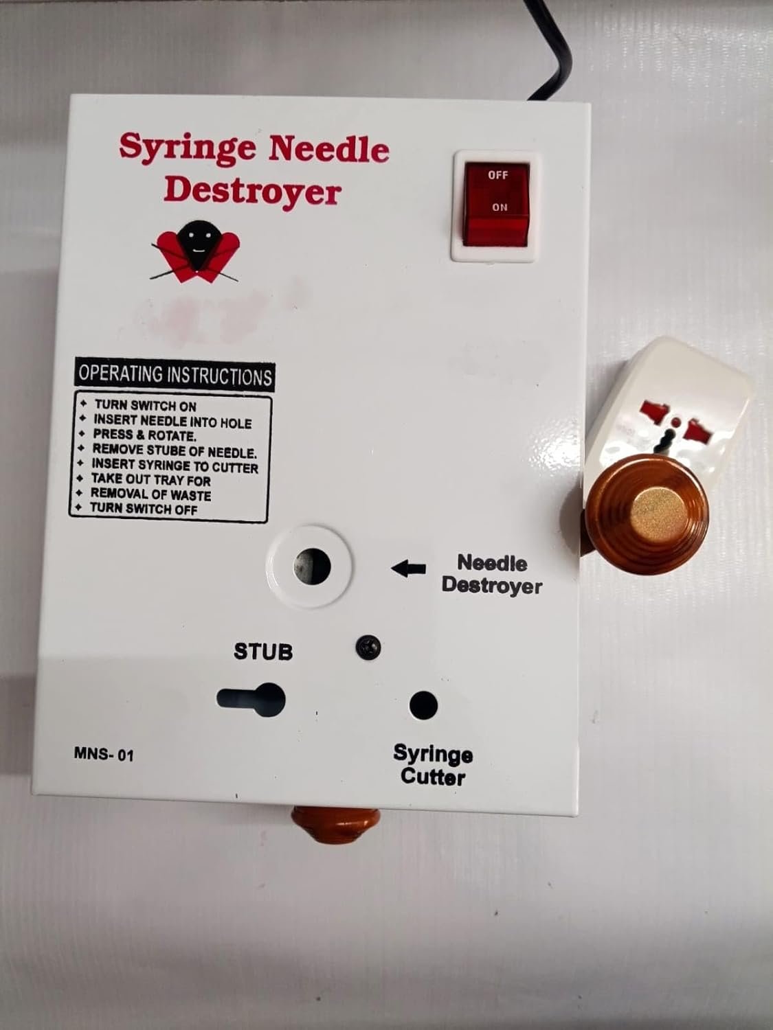 Metal Electrical Needle Destroyer, for Clinics,Labs and Hospitals - Image 7