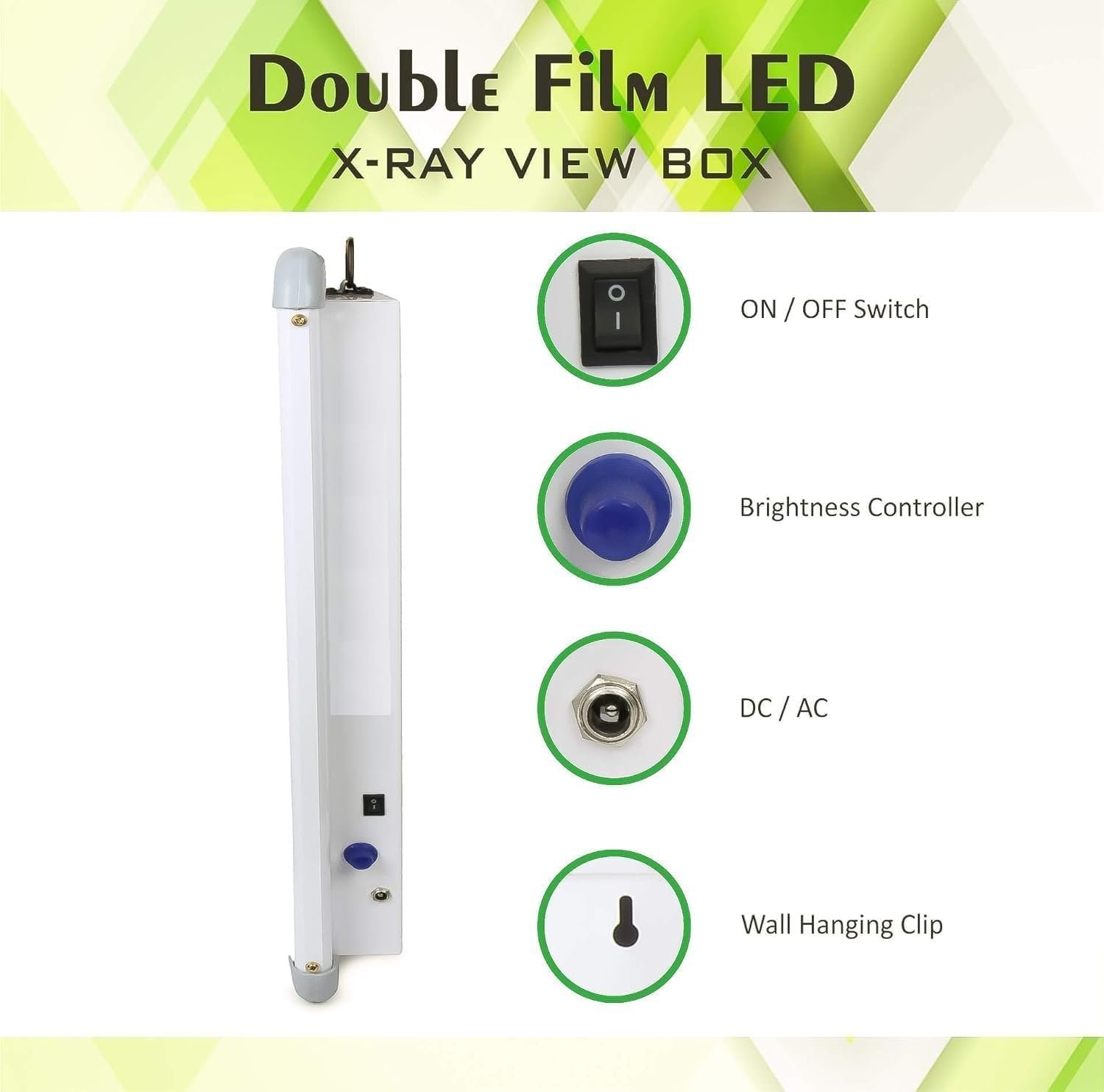 Premium Xray View Box, Double Film LED with Automatic Film Activation Censor and Variable Brightness Controller, (Size-28x17 Inch), White, (Pack of 2) - Image 4