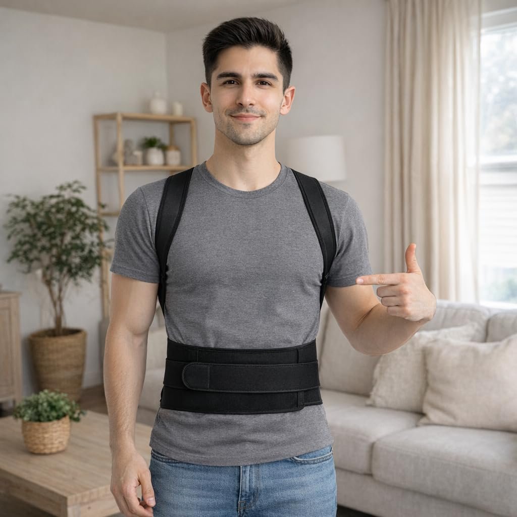 Posture Corrector for Men & Women Adjustable Back Brace - Image 7