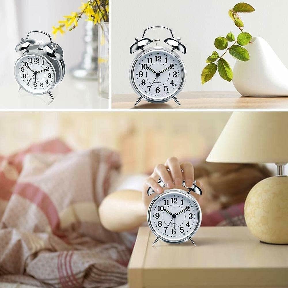 span Analog Silver Clock - Image 4