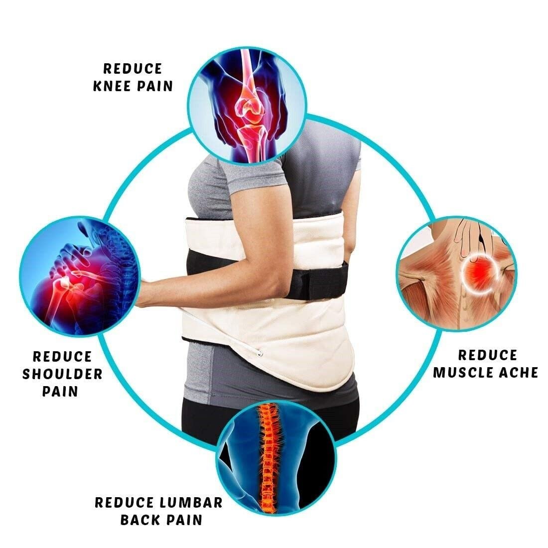 Orthopedic Electric Heating Pad Heat Therapy Belt for Lumbar Back Pain Relief - Image 3