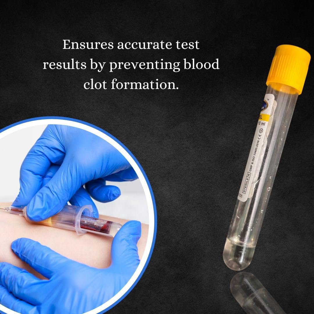 ACD Gel Tubes for PRP 10ml, Pack of 10 Blood Collection Tubes - Image 5