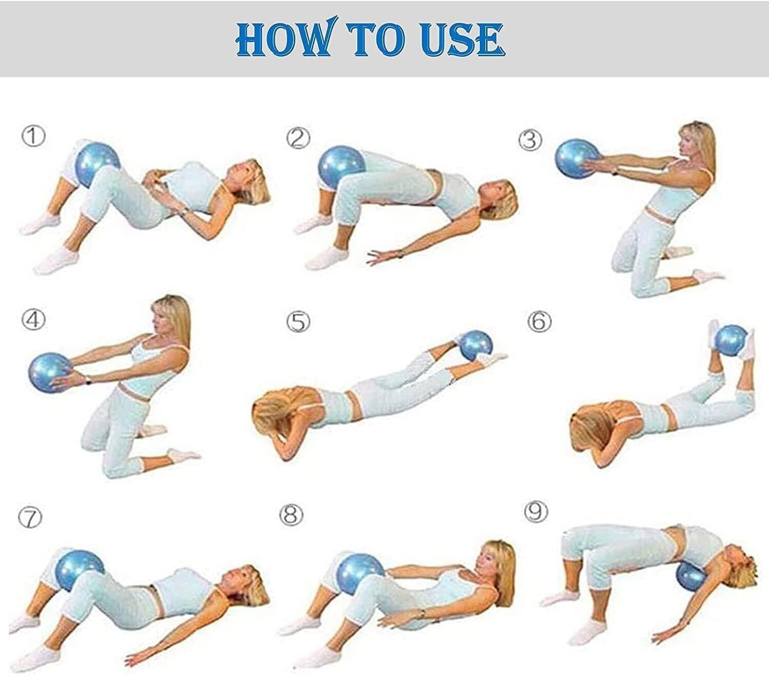 Mini Home Swiss Yoga Fitness Physiotherapy Physio Massage Exercise Gym Ball - Image 5