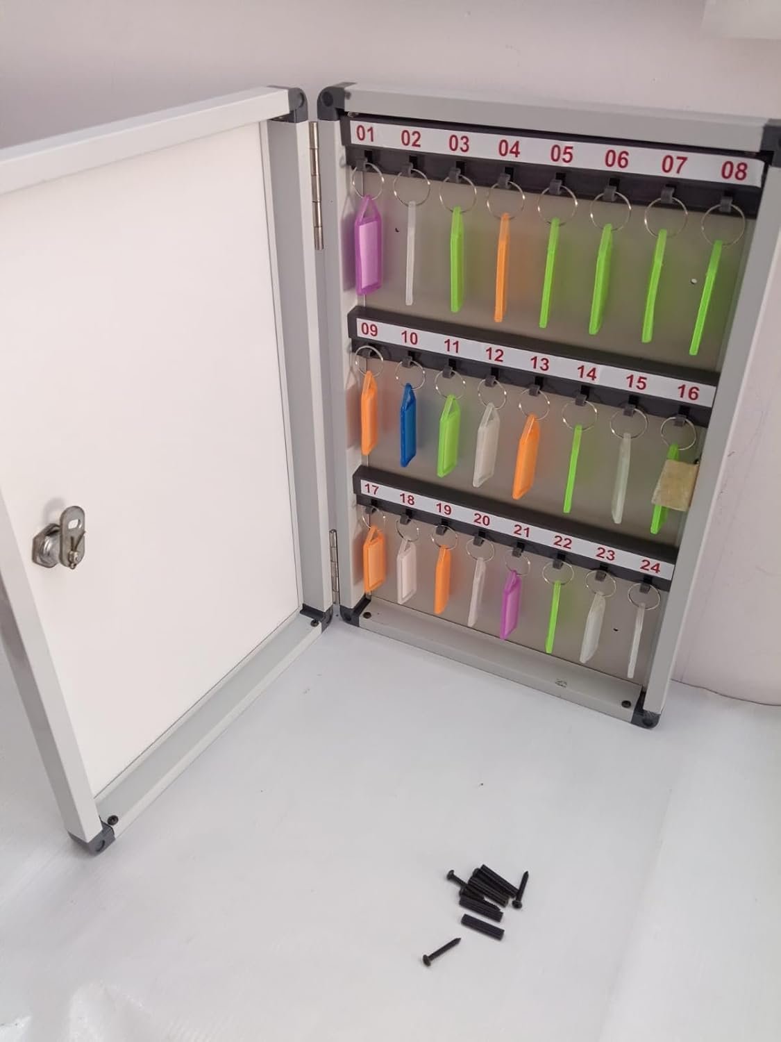 Key Holder for Wall Stylish, 24 Key Slots Key Stand for Wall, Office & Shops - Image 9