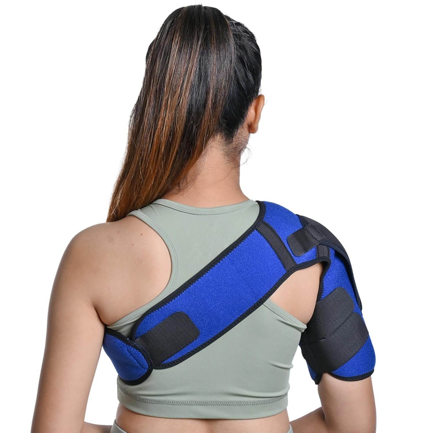 Cuff Brace for Shoulder Pain Relief Neoprene Shoulder Support Brace for Men and Women for dislocated (Universal : 30""-41"") - Image 3