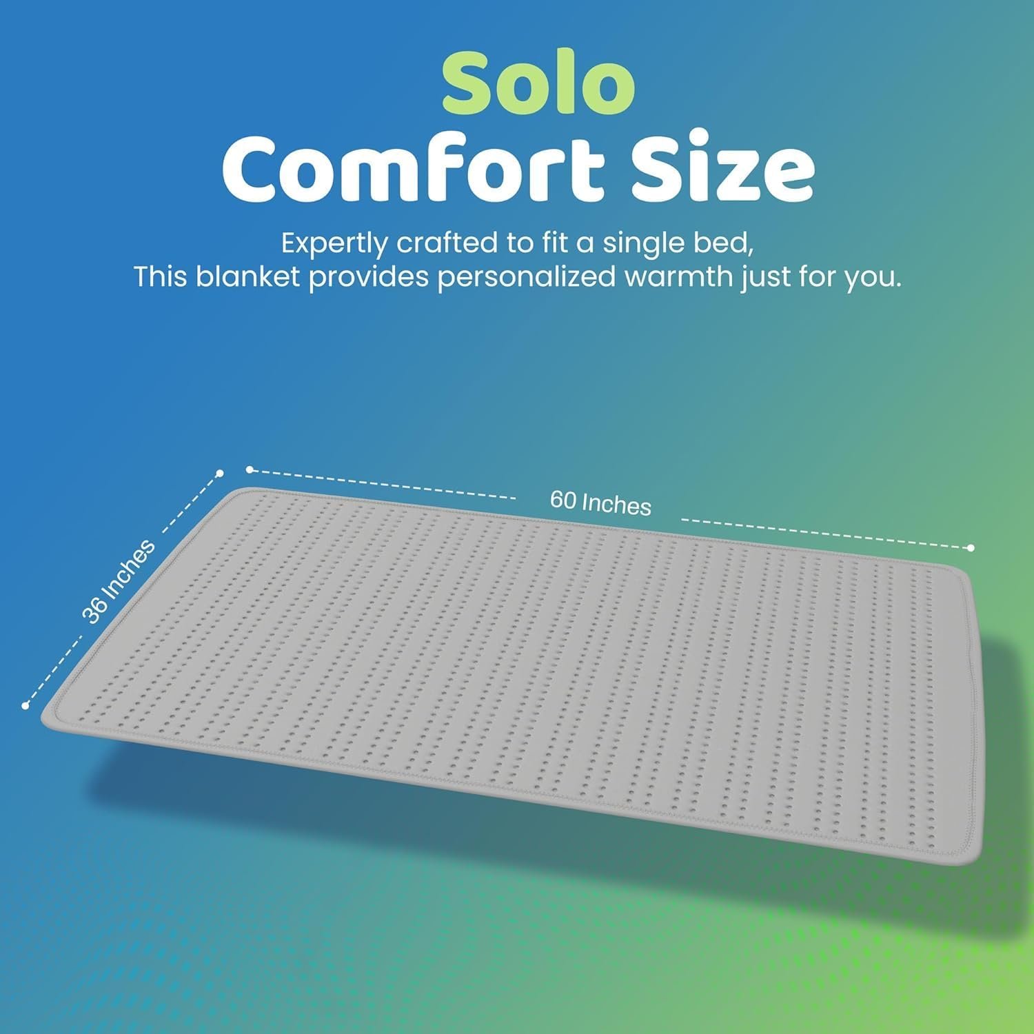 Digital Electric Blanket for Single Bed, Bed Warmer for Single Bed, 60"x36", 5 Heat Settings, 2 Hr Auto Cutoff - Image 2