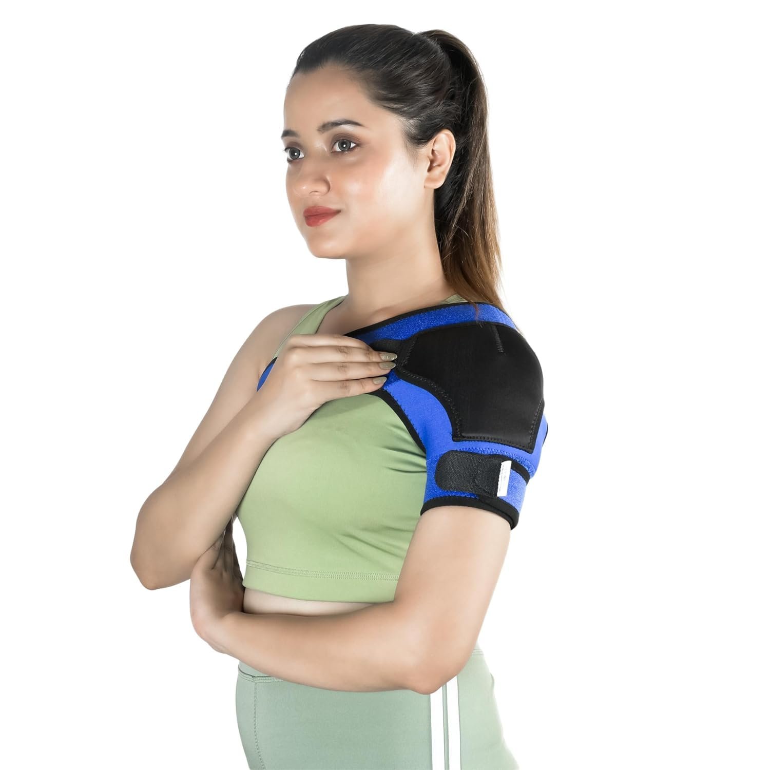 Cuff Brace for Shoulder Pain Relief Neoprene Shoulder Support Brace for Men and Women for dislocated (Universal : 30""-41"") - Image 2