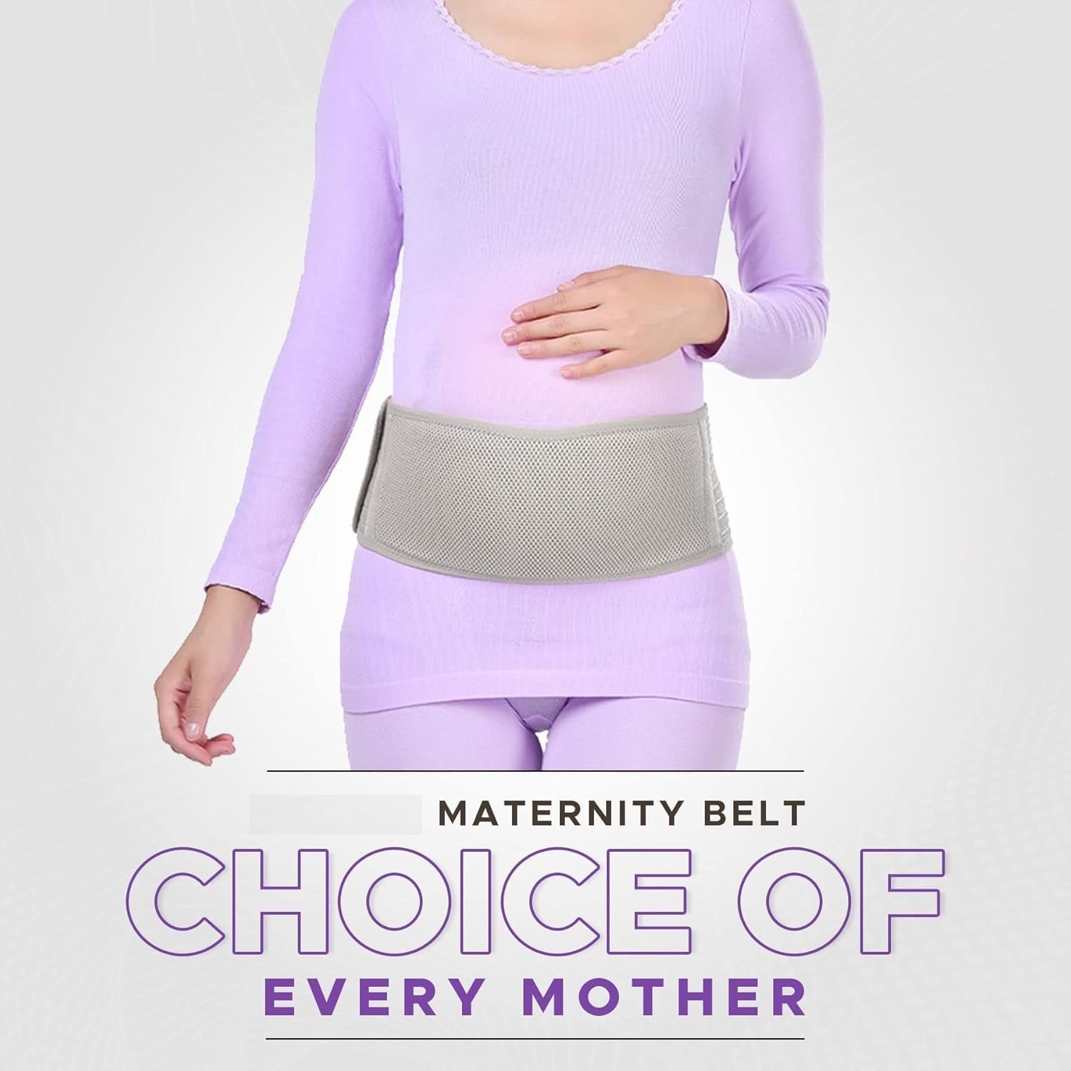 Maternity Belt-One Size Pregnancy Belly Support Belt for Pregnancy, Adjustable -Back Support Belt Abdominal Binder for Women - Image 2