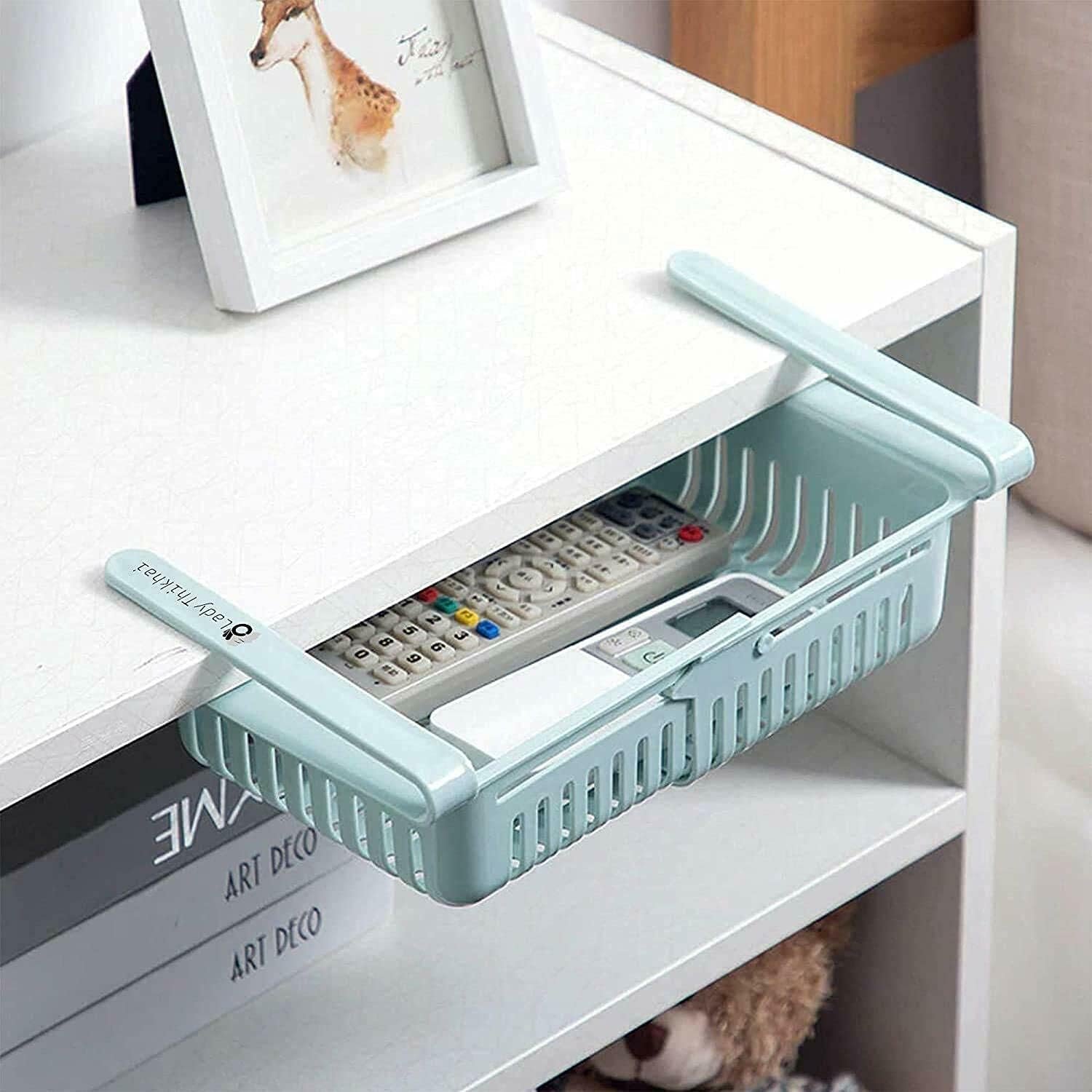 span Adjustable Refrigerator Storage Basket, Expandable Fridge Rack, Set of 4 - Image 3