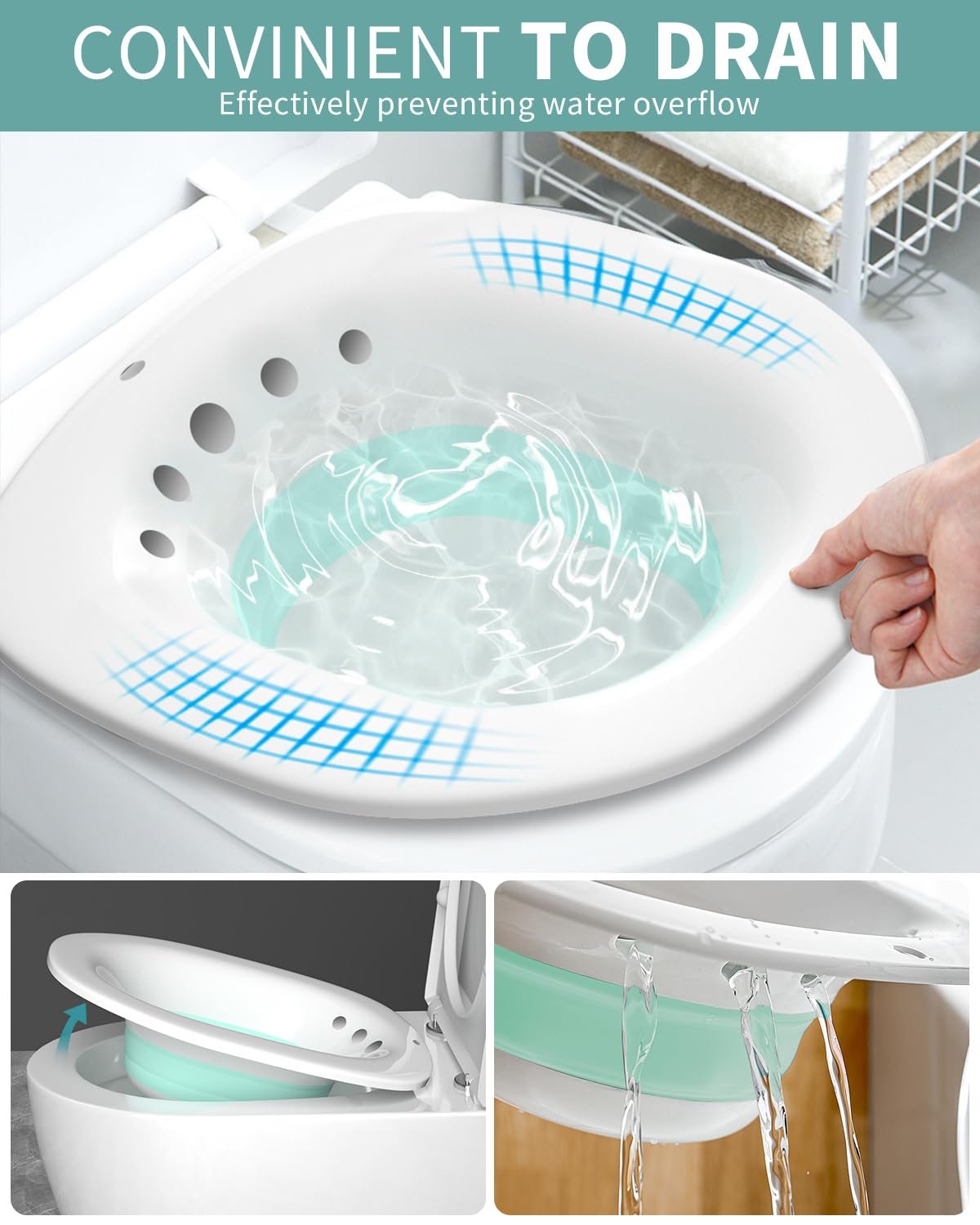 Sitz Bath Tub with Air Pump for Postpartum & Hemorrhoid Relief - Image 5