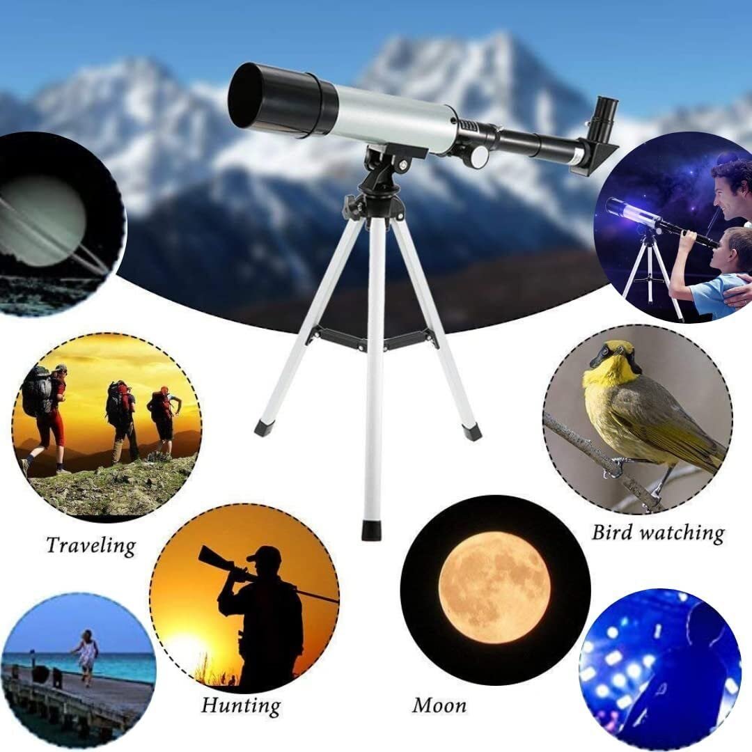 Telescope Zoom 90X HD Focus Astronomical Refractor with Portable Tripod Stand - Image 7