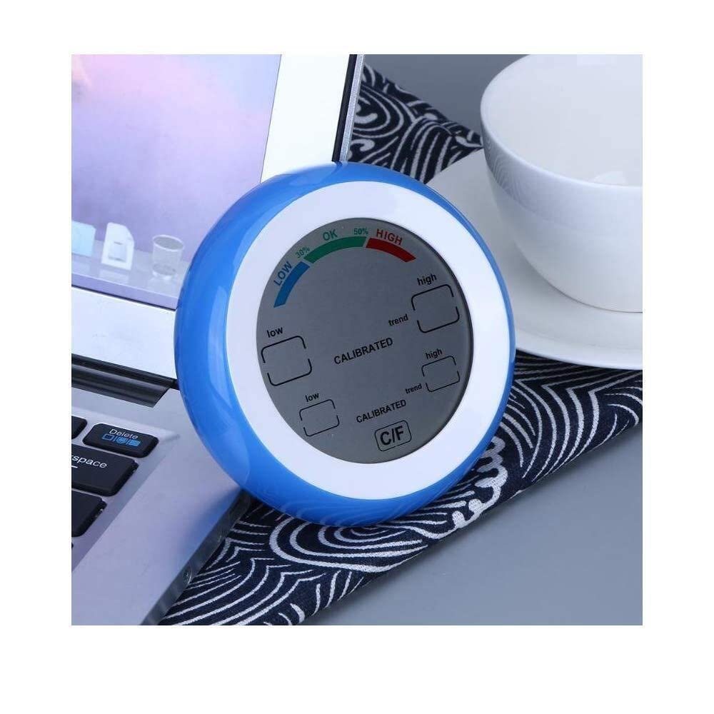 Digital Touch Screen Weather Station, Thermometer Hygrometer for Indoor, (Blue) - Image 8