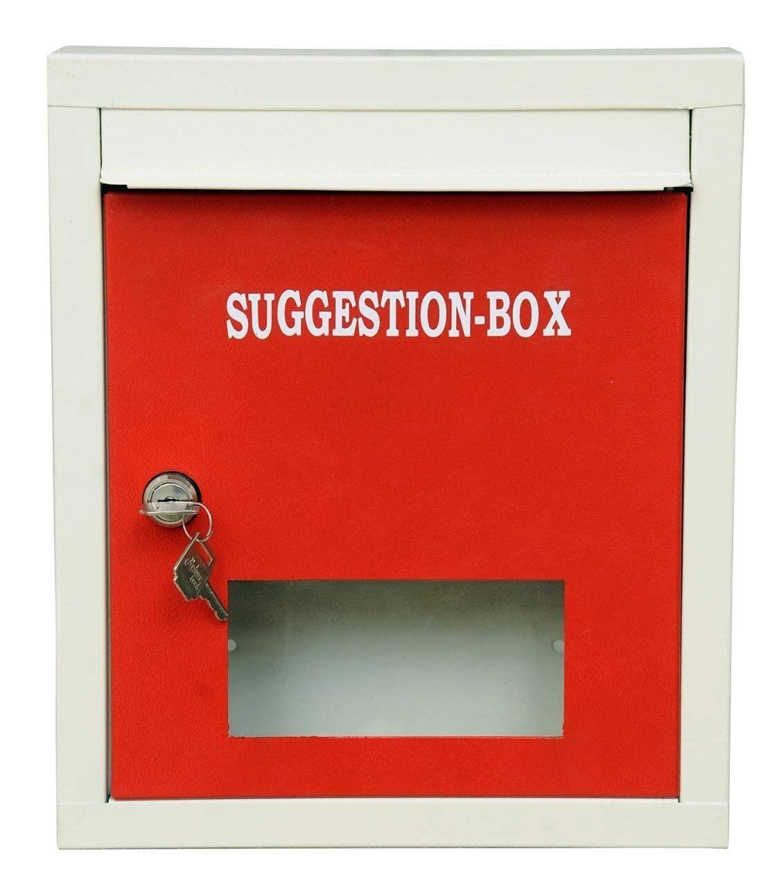 Letter Box for Home, Wall Mount Stand, High Grade Metal Wall Mount Shelf, (Red) - Image 7