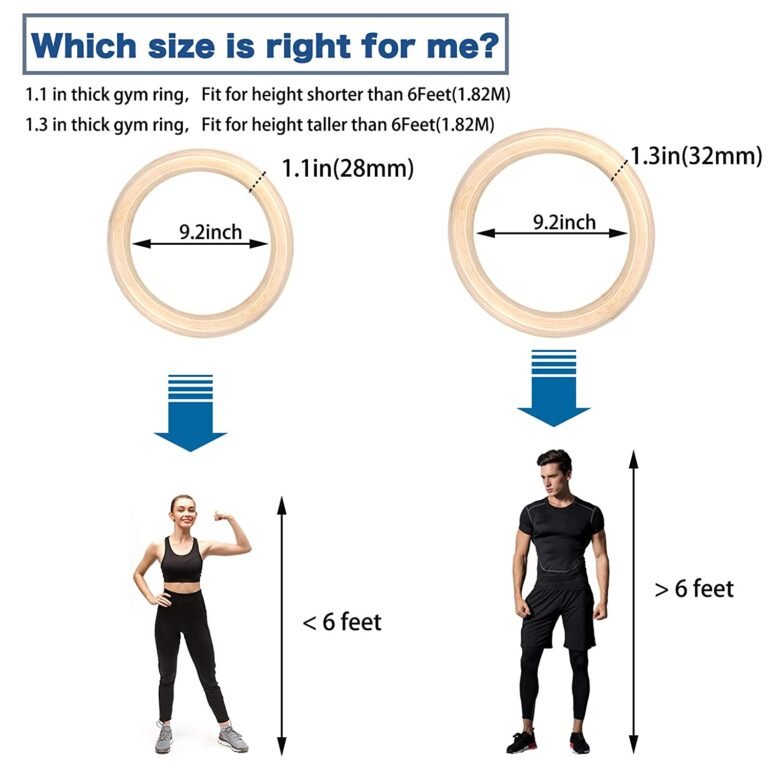 Rings Gymnastics | Rings Calisthenics Equipment Crossfit Equipment Olympic Rings | Wooden Rings parallettes Gym Rings with Straps Pull up Rings - Image 3