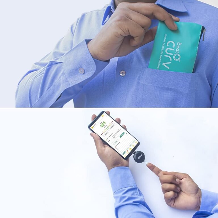 BeatO CURV Smartphone Connected Glucometer with 100 Strips - Image 7