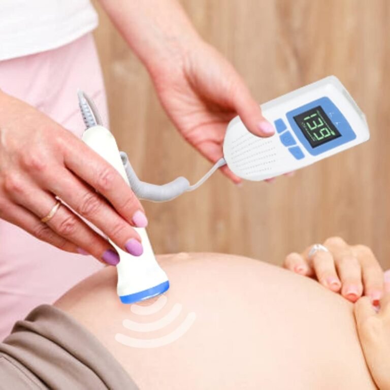 Fetal Doppler for Doctors and Mothers Fetal Heart Rate Monitor with USB Charging and LCD Display - Image 3