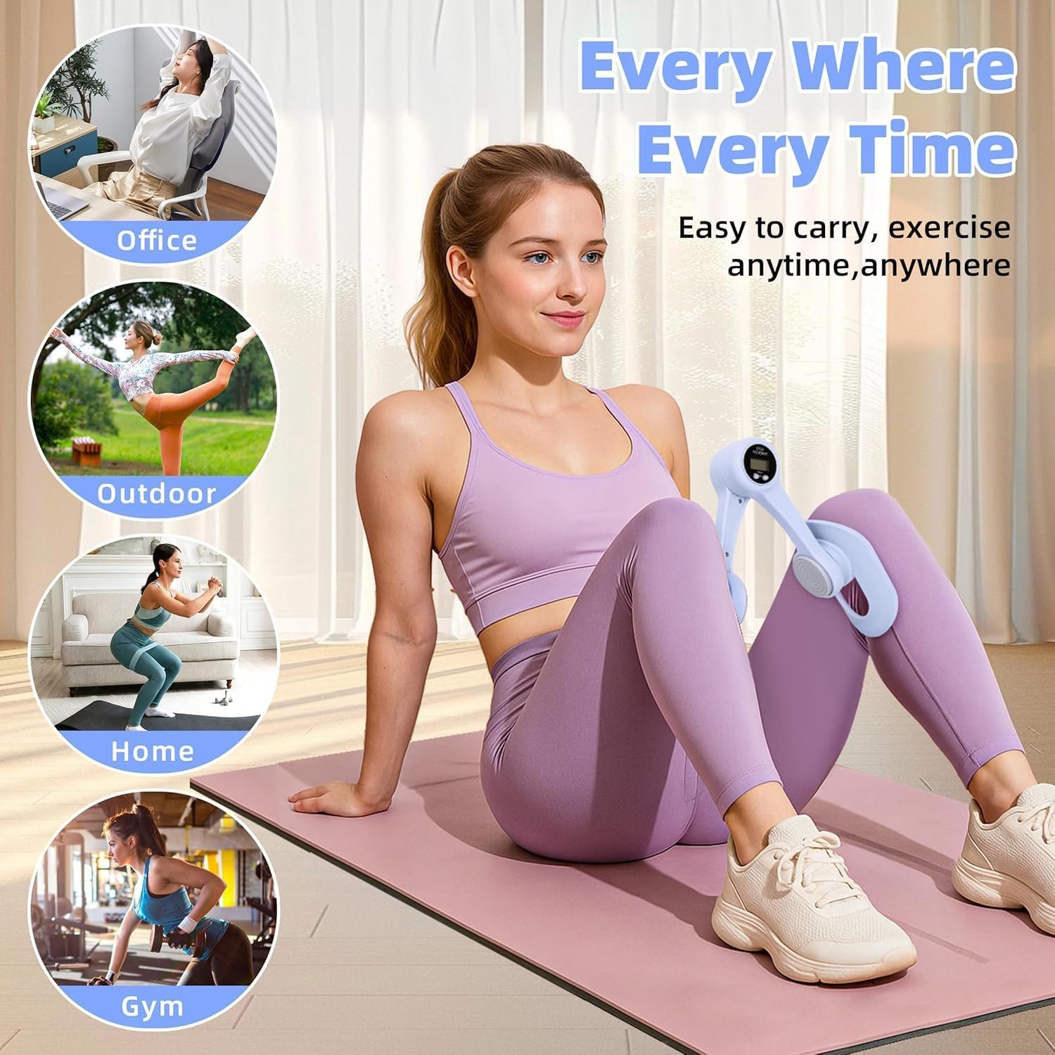 Thigh Master Kegel Exerciser with Counter Pelvic Trainer - Image 3