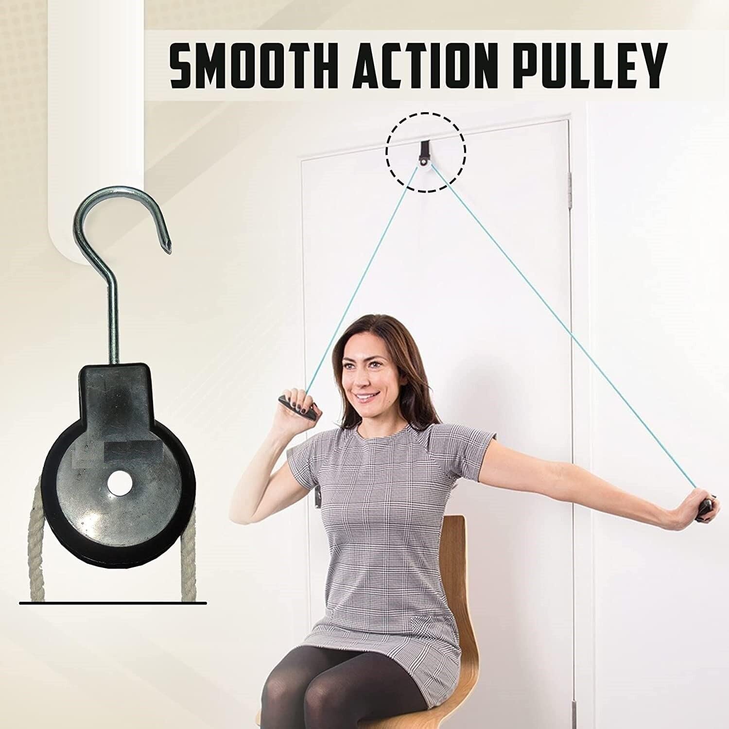 Pulley Shoulder Exercise, Over Door Exercise Equipment - Image 4