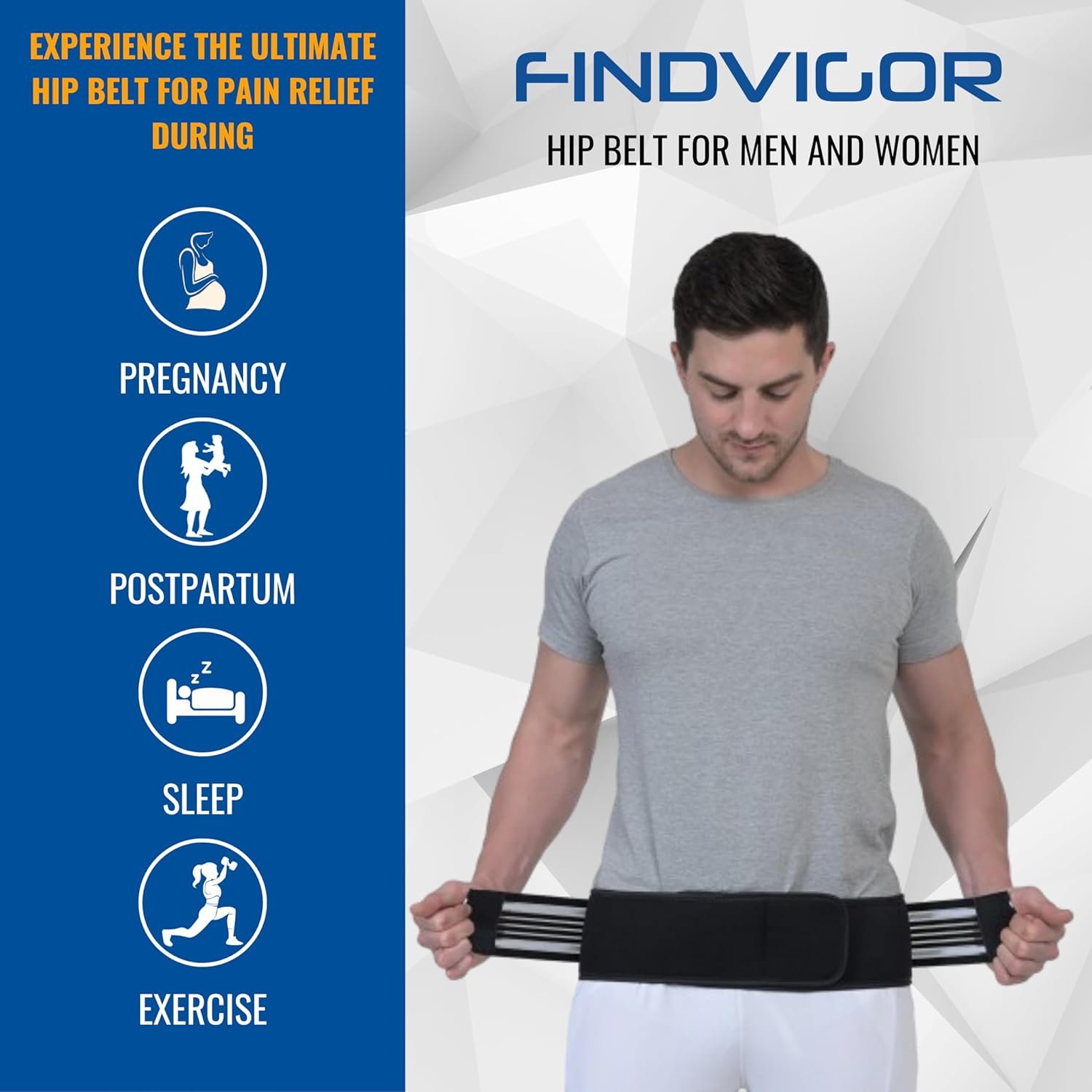 Sciatica Pain Relief Belt SI Joint Hip Support Brace - Image 3