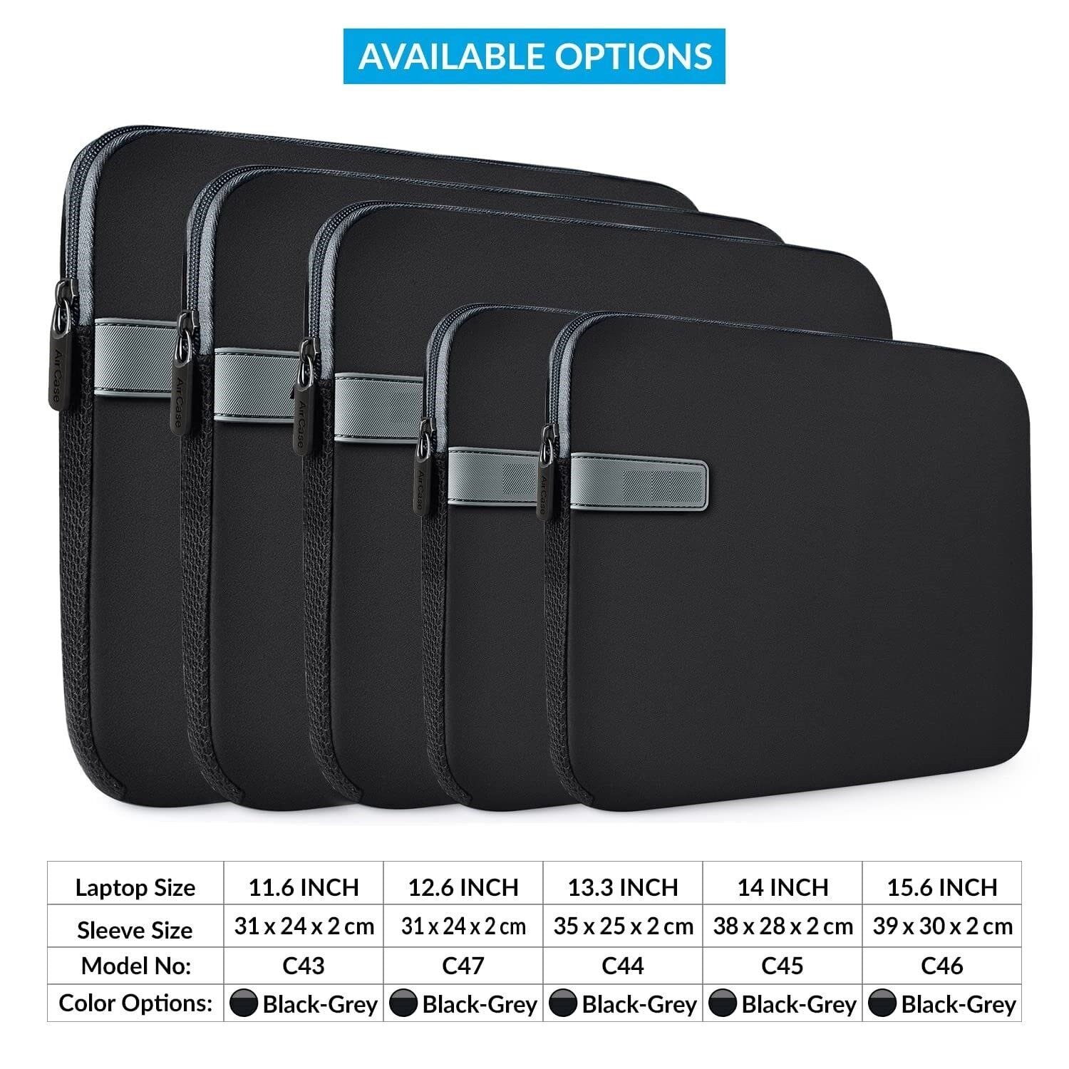 Laptop Bag Sleeve Case Cover Pouch for 15.6-Inch Laptop for Men & Women (Black) - Image 9