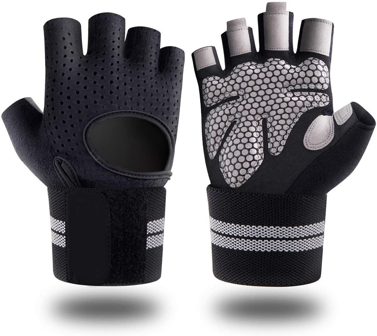 Workout Gloves with Wrist Support Gym Grip Anti Slip - Image 10