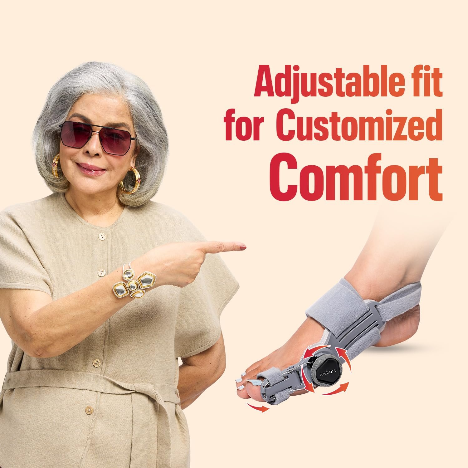 Bunion Corrector with Adjustable Splint & Rotating Knob - Image 2