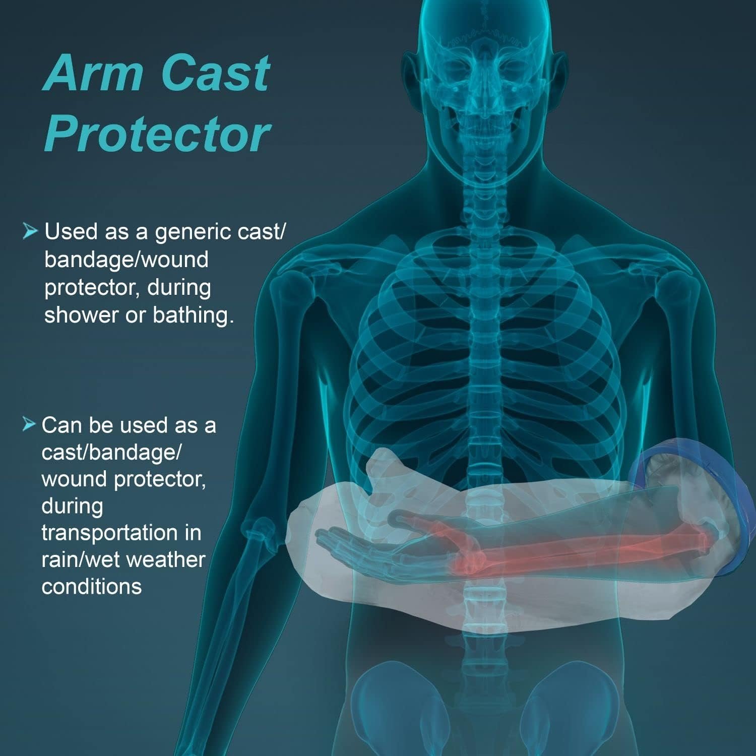 Pharmaceutical Cast Cover (Arm), clear - Image 2