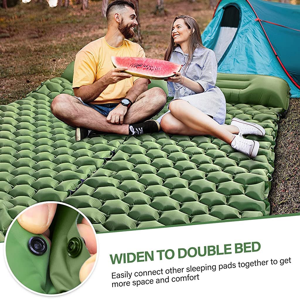air mattress with built-in foot pump portable camping bed - Image 3
