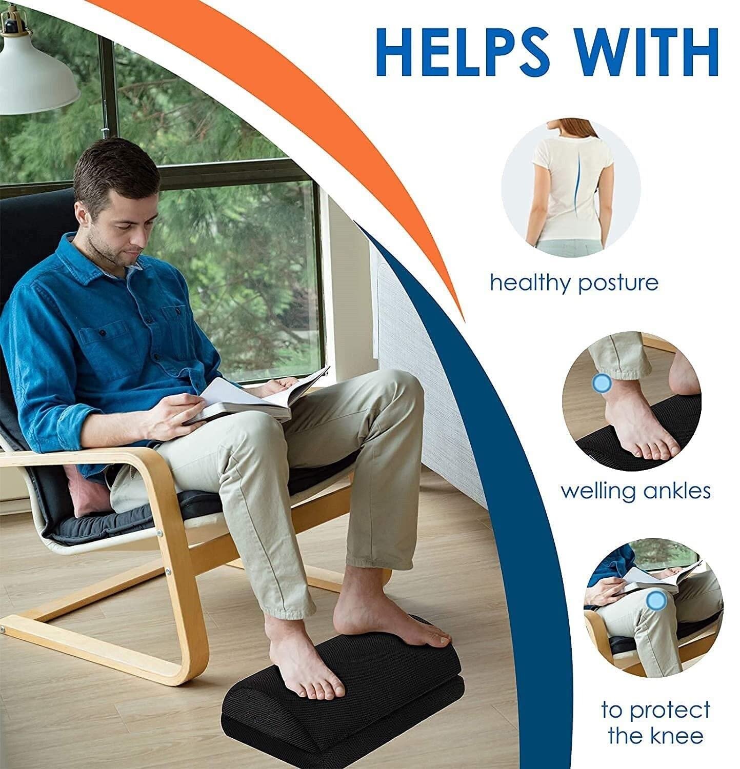 Orthopedic Foot Rest for Desk with 2 Option –Footrest for Under Desk - Image 3