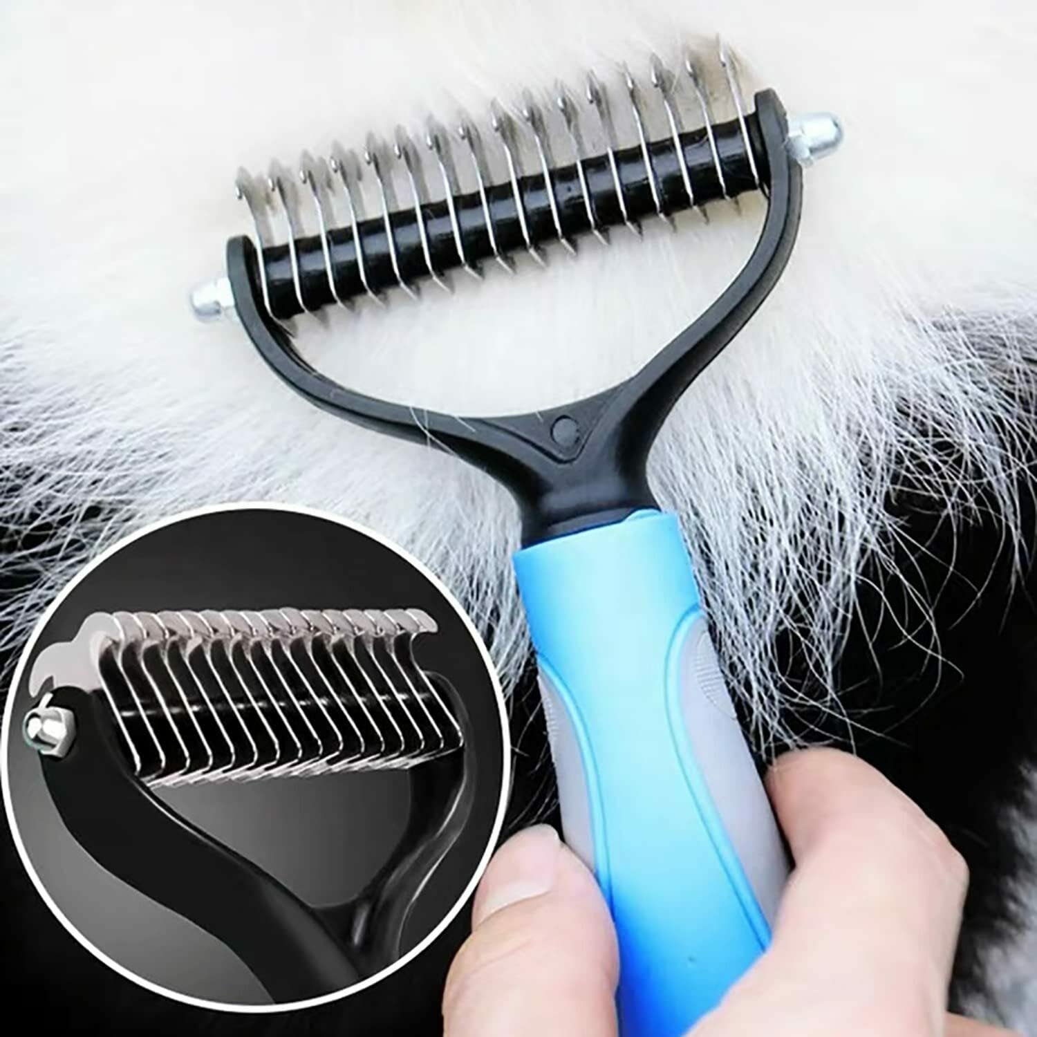 pet grooming dematting tool brush for dogs, cats and rabbits | Effectively - Image 8